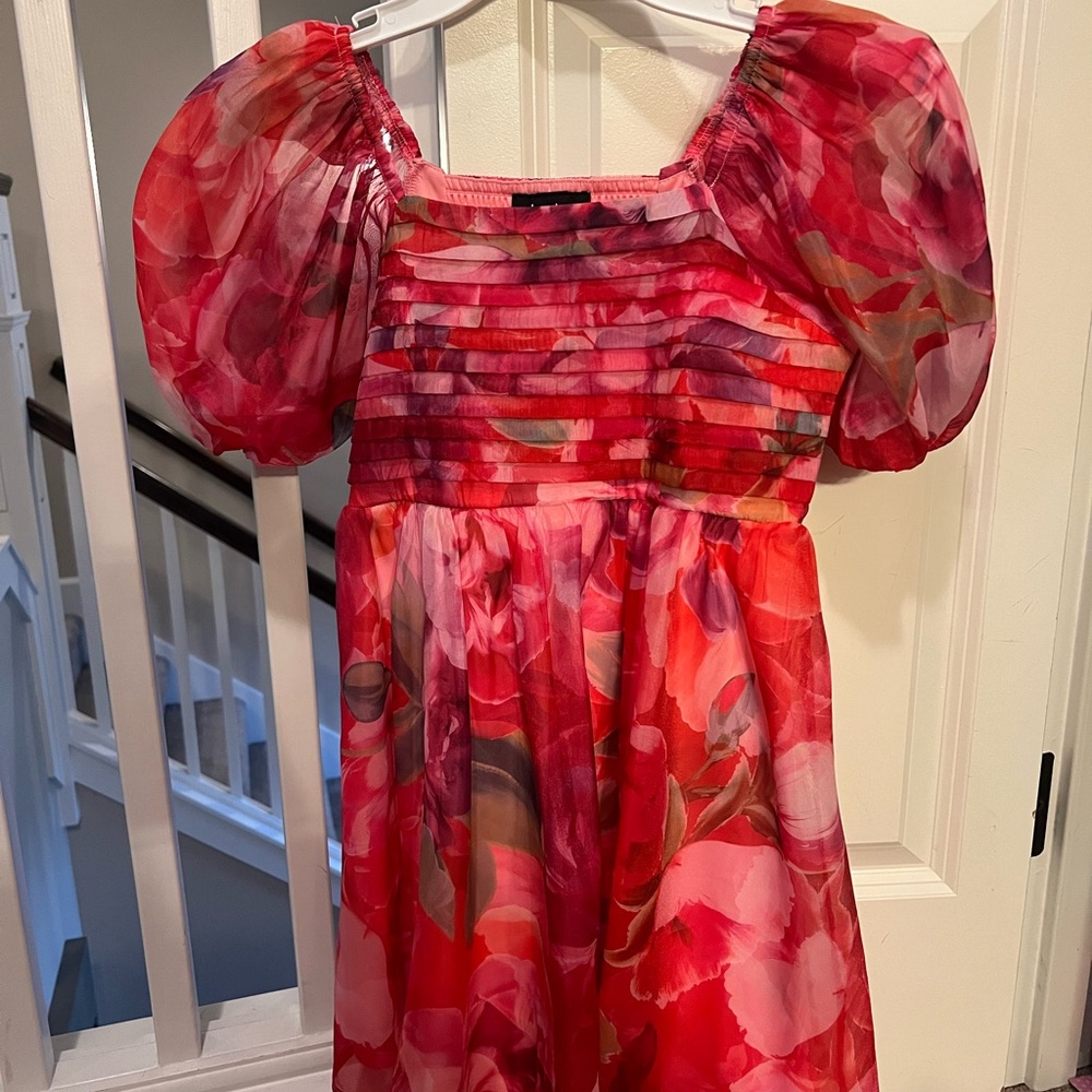 by & by Pink Floral Dress